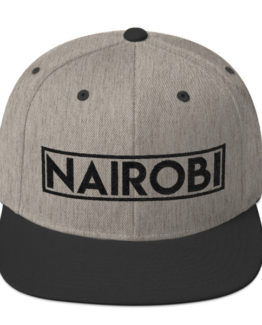 grey and black hat. Nairobi swahili hat